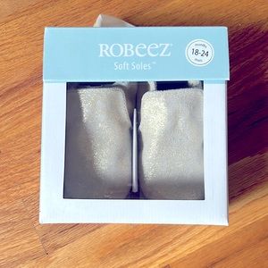 Robeez Pretty Pearl Soft Soles Baby Shoes NWT